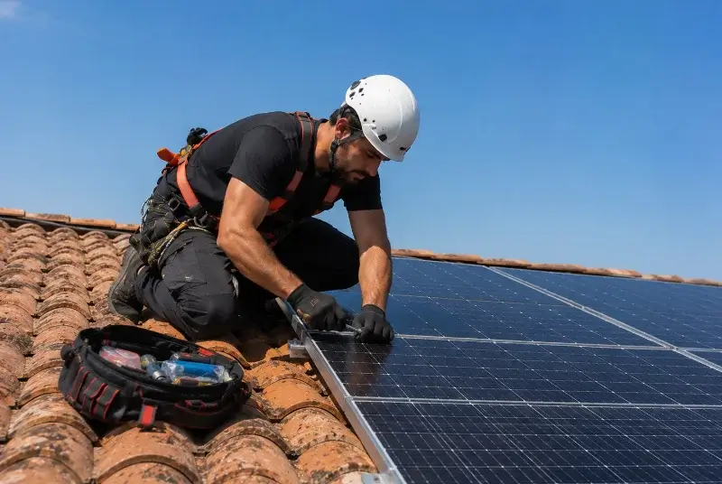 Maintenance et monitoring de panneaux solaires à Dolomieu
